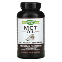 [핫딜][오늘출발][180소프트젤] 네이쳐스웨이 MCTOIL Mct 엠씨티 엠시티 NCT MTC 먹는 코코넛 오일 영양제, 180정, 2개