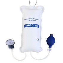 재사용 가능한 의료용 주입 백 압력 1000 ml, 1000ml gauge