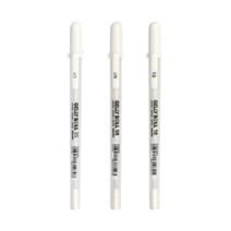 사쿠라 겔리롤 화이트 젤펜 0.5 0.8 1.0mm 중성펜, 0.8mm