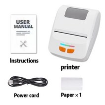 옵셋인쇄기 잉크젯마킹기 골프공 평판 프린터 미니 스티커 라벨 감열식, T230 Whit 5 Paper+AU 플러그