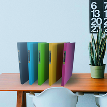 보경 BK 에코 레버화일 A4 상철 5가지 칼라 10개입 1세트, 연두