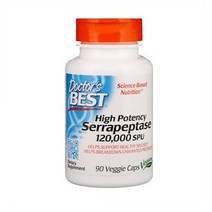 Doctors Best High Serrapeptase 닥터스베스트 하이 포텐시 세라펩타제 120000SPU 90정, 1개, 기본