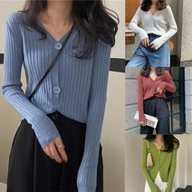 [스타일망고] 골지 크롭핏 슬림 가디건 7컬러 여자 볼레로 가디건