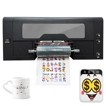 3D 효과 자체 접착 CMYK + W + V 병 유리 종이 가방 자동차 30cm UV DTF 프린터 및 라미네이터 듀얼 XP600, 01플매트 카펫 러그