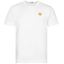 바이스트 [COMME DES GARCONS] 23SS 골드 하트 와펜 티셔츠 화이트 AZ-T216-051-4