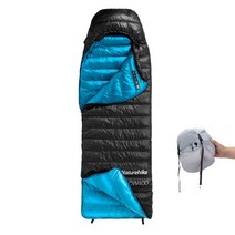 네이처하이크 하이킹 캠핑 구스 다운 초경량 페더 침낭 솔캠 슬리핑 백, G