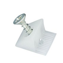 50 세트 가구 가슴 서랍 바닥 고정 수정 웨지와 셀프 테이핑 나사, 은