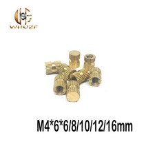 팝너트건 50 pcs m4 * 6*6/8/10/12/16mm b 형 블라인드 홀 패스 구리 인서트 임베디드 부품 널링 너트, [05] M4X6X16mm