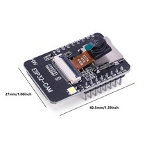 ESP32 아두이노 ESP32-CAM 프로그래밍 가능 모듈 TF 카드 지원 발 보드 와이파이 블루투스 호환 홈 스마, 한개옵션0