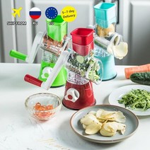 파 써는 기계 파절이 탕파 절단기 야채 슬라이서 수동 야채 초퍼 강판 다기능 커터 감자 나선 주방, 푸른