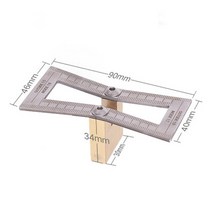 측정검사dovetail jig wheel 마킹 게이지 도구 세트 목공 스크라이버 알루미늄 합금 선형 드로잉 장붓 구멍 측정 눈금자 나무 관절, 전자를 설정