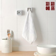 [피피에프] 다용도 무타공 욕실 화장실 벽걸이 원터치 수건걸이 교체 샤워타올 타올걸이, 반투명