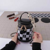 탑씨유 가방만들기diy 가죽공예 키트 가방만들기 세트 패키지 키트 가죽 가방만들기 버킷백, 블랙