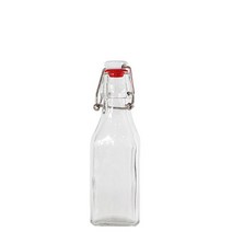 스윙병 더치커피 과일청 오일 소스 음료 저장 유리 병, 250ml, 1개