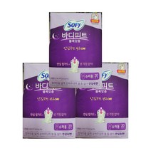 쏘피 바디피트 볼록맞춤 안심숙면 420 슈퍼롱 생리대 날개형, 20개입, 3개, 패드형