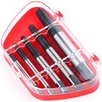 볼트 리무버 5pcs 나사 추출기 센터 드릴 비트 가이드 세트 파손 된 손상된 3.2mm-10.5mm 용 케이스 포함