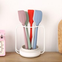 파스텔 실리콘 알뜰주걱 소 5color 캠핑주방용품 혼밥, 그린