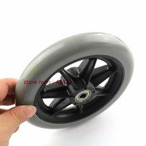 바퀴 6 인치 150mm 수동 휠체어 캐스터 바퀴를위한 정면, 한개옵션0