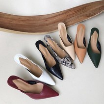 [아이슈즈] 여성뮬 뾰족코 하이힐 59385