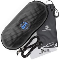 BLUPOND 선글라스 케이스 세미 하드 EVA 쉘 금속 걸이 후크 벨트 클립.. 정품보장