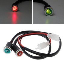 2Pcs 중립 역방향 오토바이 N/R 표시 등 ATV 라이트 기어 범용 50cc 110cc 125cc 150cc 200cc 250cc
