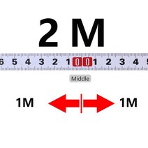 측정기 12 미터 트랙 줄자 방수 자기 접착 강철 눈금자 1-5m 측정 테이프 T-트랙 테이블 톱 목공용, Middle-2m