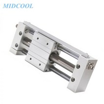 에어 실린더 RMT 시리즈 40mm 보어 rmt40로드 레스 마그네틱 가이드 공압 복동 50mm-800mm 스트로크, RMT40X50_two adjustable nuts