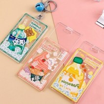 아크릴 카드홀더 캐릭터 투명 명찰 케이스 교통카드 신용카드 홀더 케이스, 상품선택, 사이다