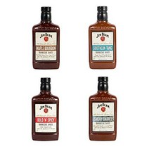 Jim Beam 짐빔 올 네츄럴 BBQ 소스 버라이어티 4종팩 510g