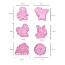 캣폴 베란다펫도어 원목캣타워 캣타워DIY 6 Pcs 만화 애니메이션 발 순찰 체이스 스카이 잔해 쿠키 금형 어린이 초콜릿 비스킷 다이 도구 베이킹 클래스 모델, [01] As shown, [06] Pokemon