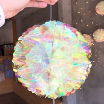 홀로그램 행잉 데코 볼 3종세트 홀로그램 오너먼트 벽장식 반짝이볼 파티장식