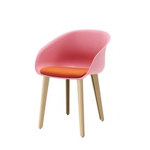 에어론 셀레네 SE1000 디자인 인테리어 의자 체어 고정형, 쿠션포함, 핑크