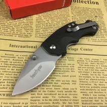Kershaw 3800 접이식 포켓 나이프 7Cr13 스틸 캠핑 야외 미니 키체인 EDC 멀티툴 소형 병따개, 없음