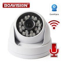 HD 1080P 무선 Wifi IP 카메라 오디오 보안 CCTV 돔 카메라 와이파이 IR 20m 야간 투시경 P2P APP CamHipro, 1.1080P WIFI Camera - 3.6mm