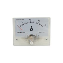 1PC 69L9-A 3A 10A 직접 아날로그 미터 패널 앰프 전류 게이지 포인터 80*65MM, 01 AC3A