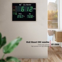 미니 이산화탄소 테스터 가스 분석기. 실내 공기 에어질 모니터. 센서. CO2 기, 한개옵션0