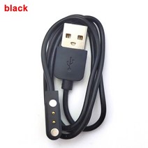 아이 스마트 워치 충전 케이블에 대 한 2Pin 포고 자석 Q750S T88 A20 TD05 V6G 자기 충전기에 USB 4.0, [03] Black 40MM, [01] 06m