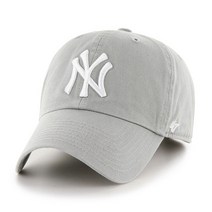 [바보사랑] 47브랜드 MLB모자 양키즈 그레이워싱 화이트 빅로고[엠엘비]