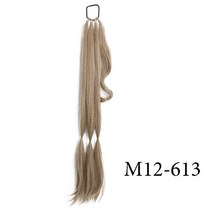 DIY 포니 테일 익스텐션 합성 복싱 브레이드 헤어 로프 여성용 고온 섬유 블랙 브라운, 01 85CM-160g, 07 M12-613