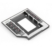 cd롬 리더기 씨디룸 DVD 플레이어 ODD 9.5mm 알루미늄 두 번째 두 번째 하드 드라이브 캐디 9.5mm sata 3.0 옵티베이 2.53939 ssd dvd 33, 01, 01 Black