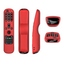 LG 전자 스마트 TV 용 실리콘 보호용 리모컨 커버 LG OLED TV 용 AN-MR21 AN-MR21GC Magic Remote MR21GA R, 02 RED