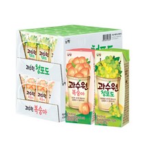과수원 복숭아/청포도 190ml 24+24팩 (총 48팩), 과수원복숭아/청포도 190ml 24+24팩(총 48팩)