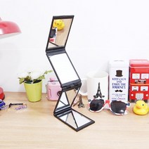 4단 거울 접이식 메이크업 화장대 거울 교체 네모 예쁜 전신 카페 화사한, 화이트, 본상품선택