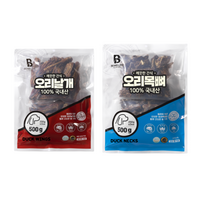 빈즈라이크 오리날개 + 오리목뼈 묶음 (500g+500g), 2개