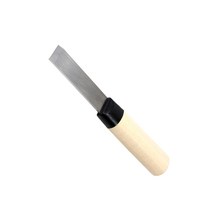 가죽공예 국산 일자 구두칼 가죽칼 헤라 스크레퍼용 고속도강 나무손잡이