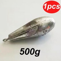 해루질 100g-700g 야외 바다 낚시 드롭 물 전환 채널 리드 싱커 반지 디자인 장비 액세서리, 07 500g-1pcs