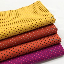 원단킹 [면20수]3mm 칼라미니도트 4종-2206 (5514051), 개나리