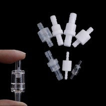 1pc 플라스틱 편도 인라인 체크 밸브 가스 공기 액체 물 유체 밸브 4mm 6mm 8mm 12mm 옵션 흰색 투명, a6 10mm 투명