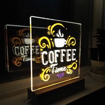 DGITEM LED아크릴조명 DIY 무드등 보드마커 네온사인, 한트 아크릴LED+마커팬흰색