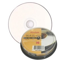 (KODAK 블루레이 BD-R 프린터블/더블레이어 4배속 50GB (케익통/10매 블루레이/프린터블/더블레이어/케익통/배속, 단일 모델명/품번